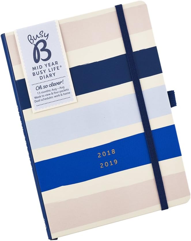 Busy B Stripe 2018-19 Mid Year Busy Life Diary