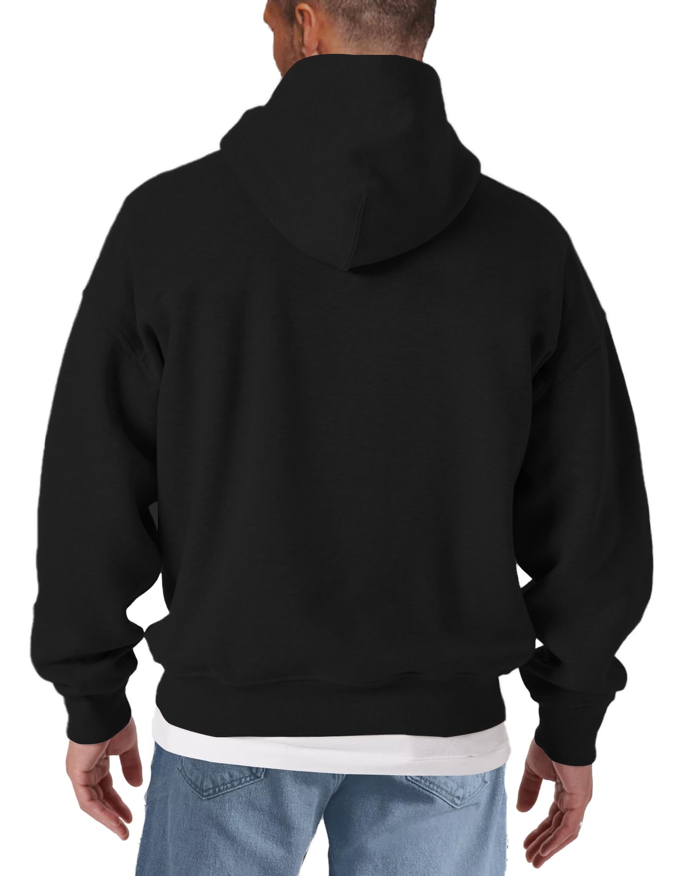MAKAYA Sudadera con Capucha Hombre Buda Namaste - diseño Zen Espiritual Retro