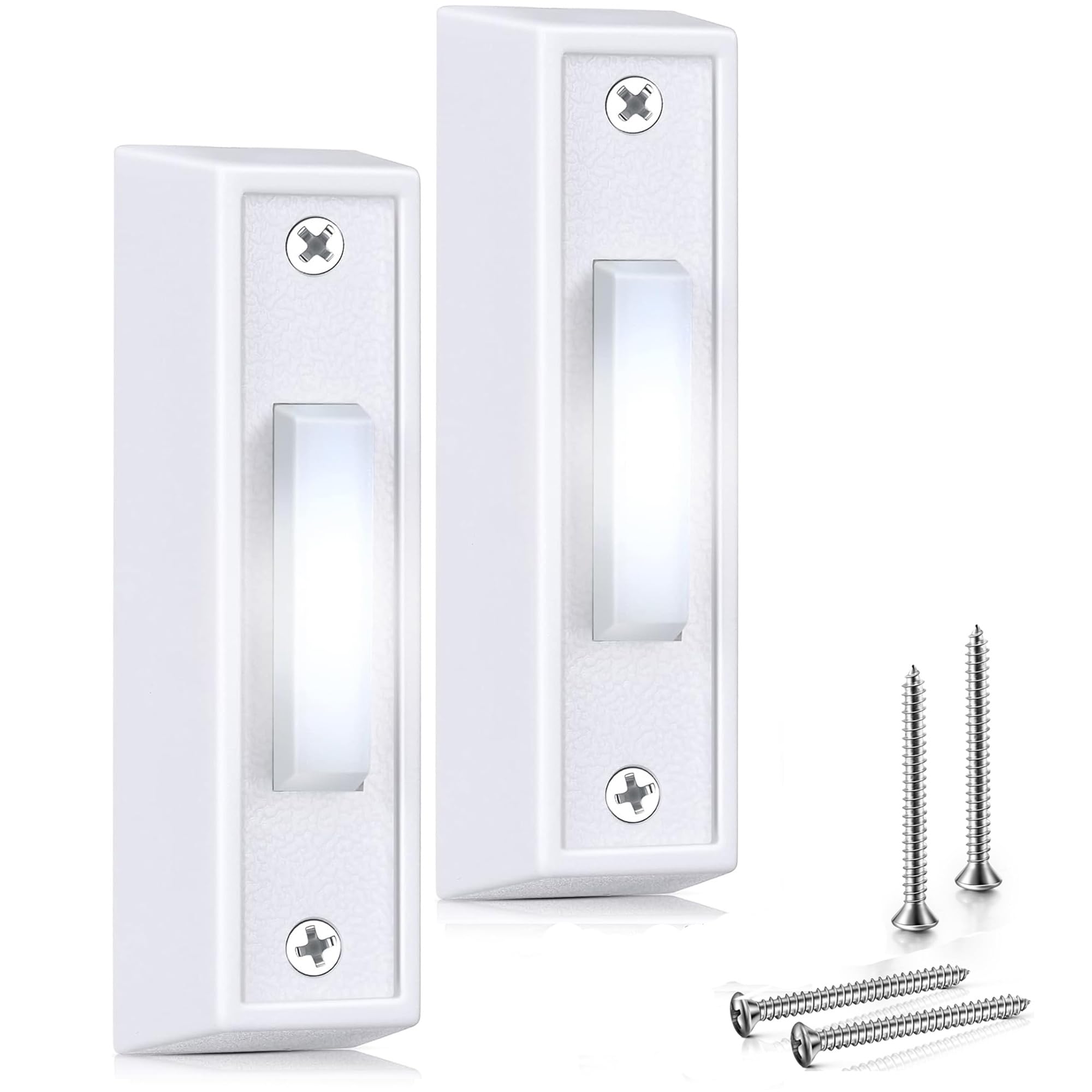 Voltage Range 8V-24V Wired lit Doorbell Button 2 Pieces