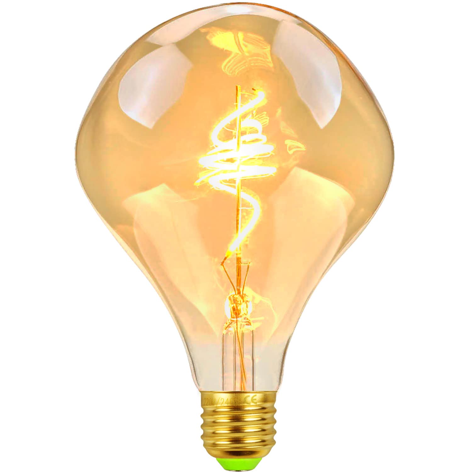 TIANFAN Vintage LED Bulbs 4W Dimmable Irregular Shape 220/240V E27 Edison Screw Specialty Antique Decorative Light Bulb (Alien)