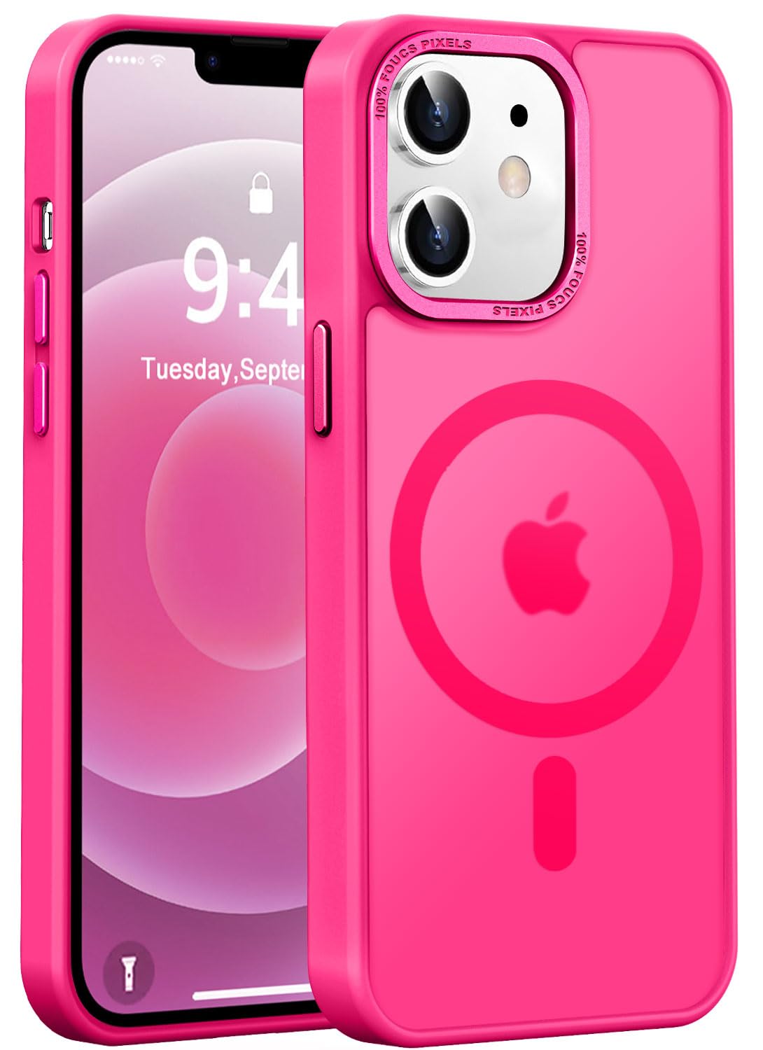 Newfuture Designed for iPhone 12 Case/iPhone 12 Pro Case with Magnetic [13 FT Military Drop Protection] [Compatible with Magsafe] Translucent