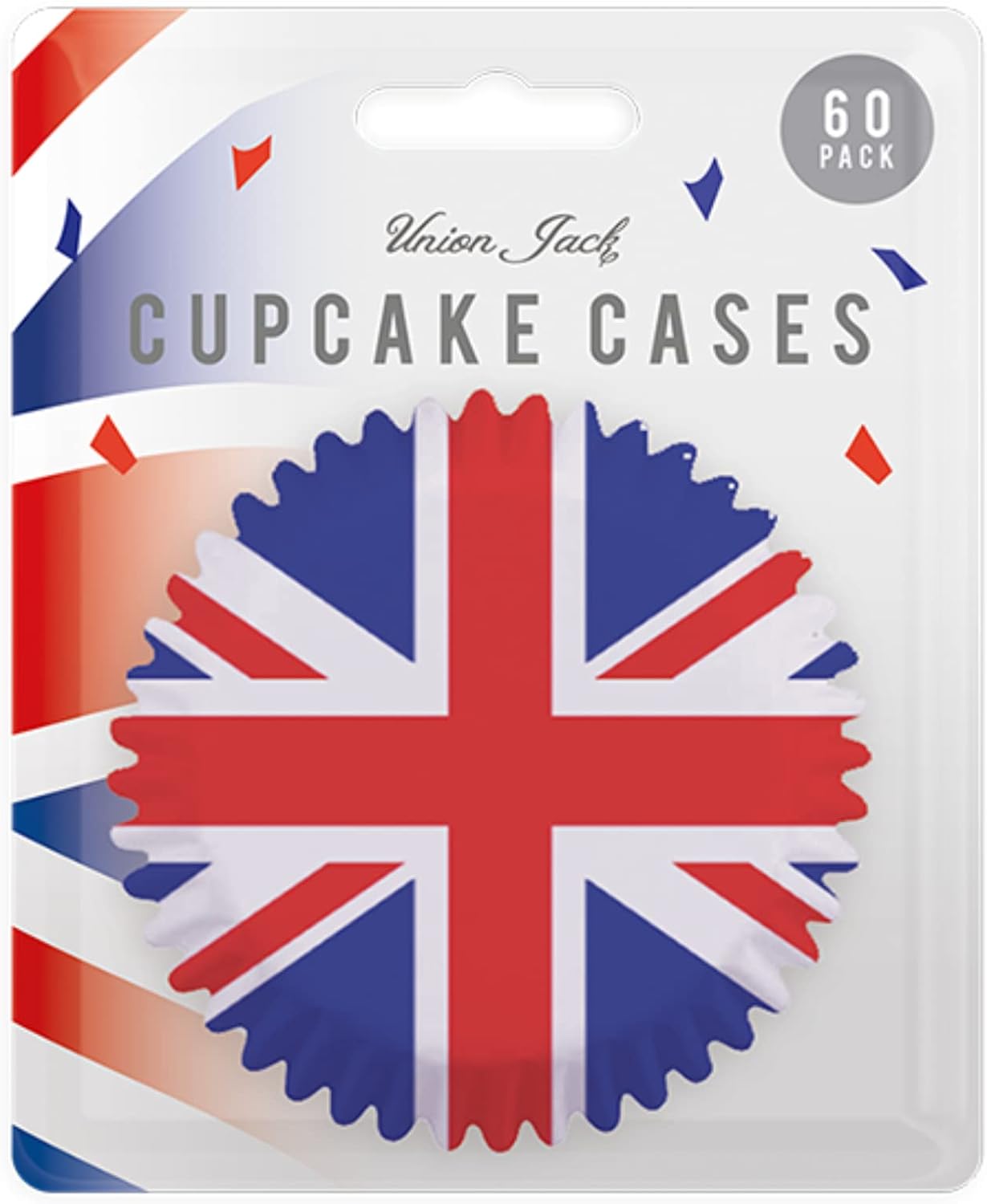 60pcs Union Jack Cupcake Cases, Mini Baking Cups Muffin Cups Cupcake