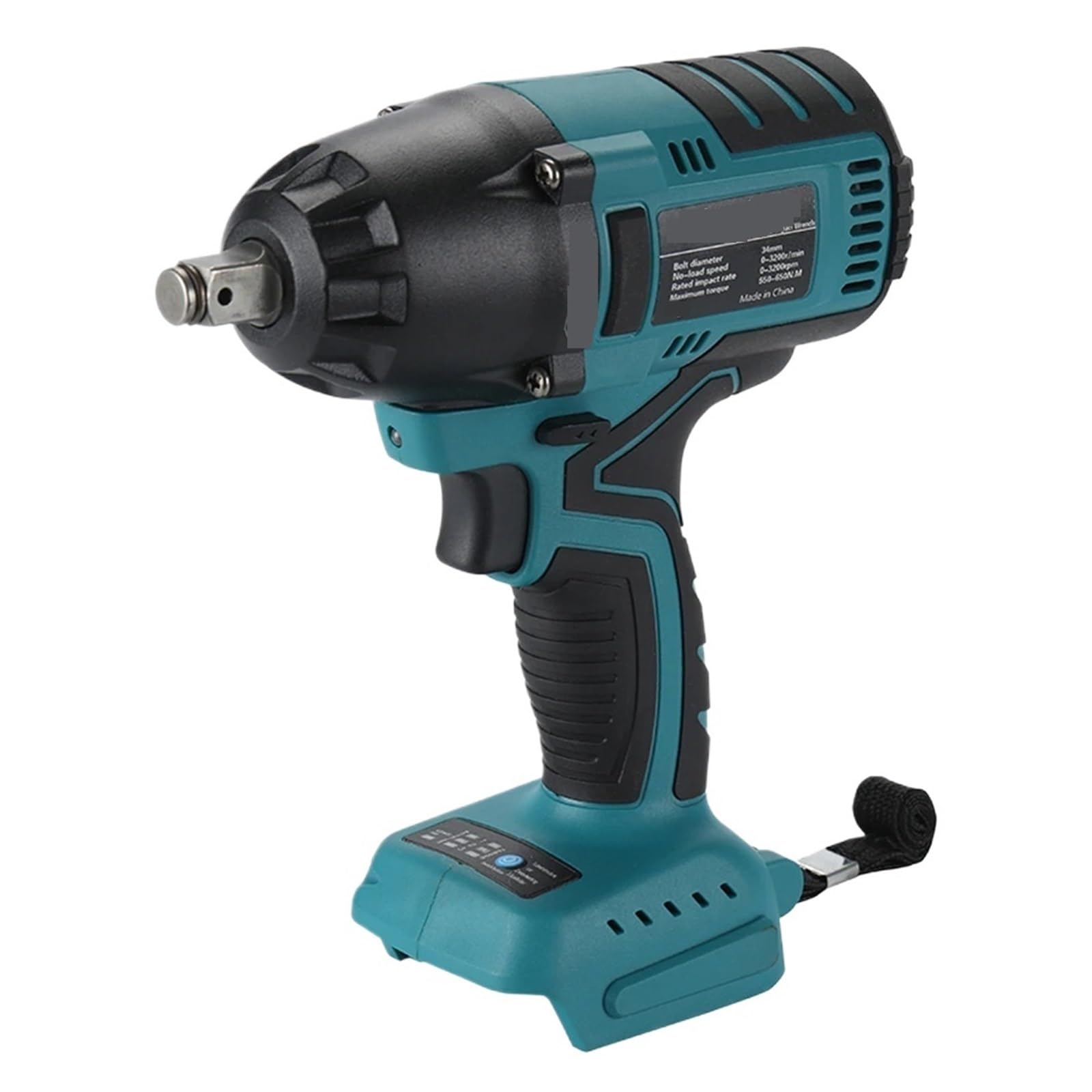 550Nm 18V 1/2 Bezszczotkowy Akumulatorowy Klucz Udarowy Kompatybilny Akumulator Litowy Do Naprawy Samochodów Naprawa Ciężarówek Pracuj Wydajnie(With 1 9.0Ah battery)