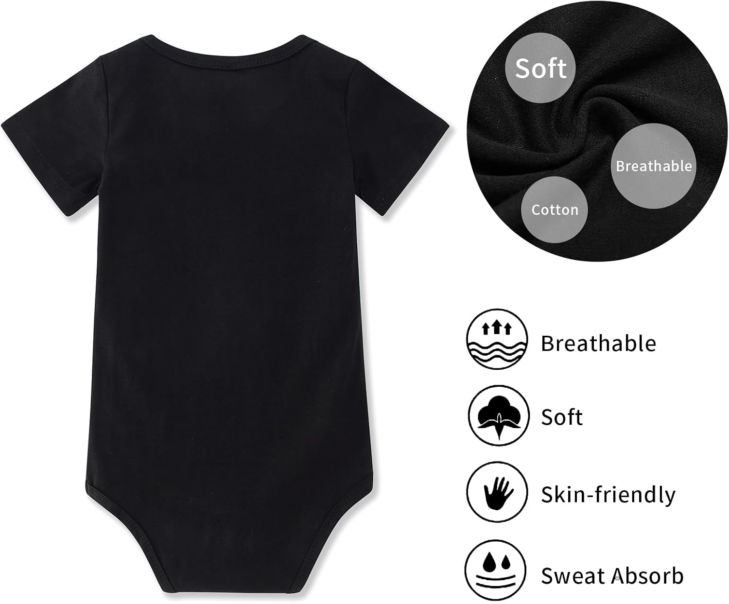 Vieille Baby Boys Girls Bodysuit Short Sleeve Romper Jumpsuit Outfit 0-12 Months