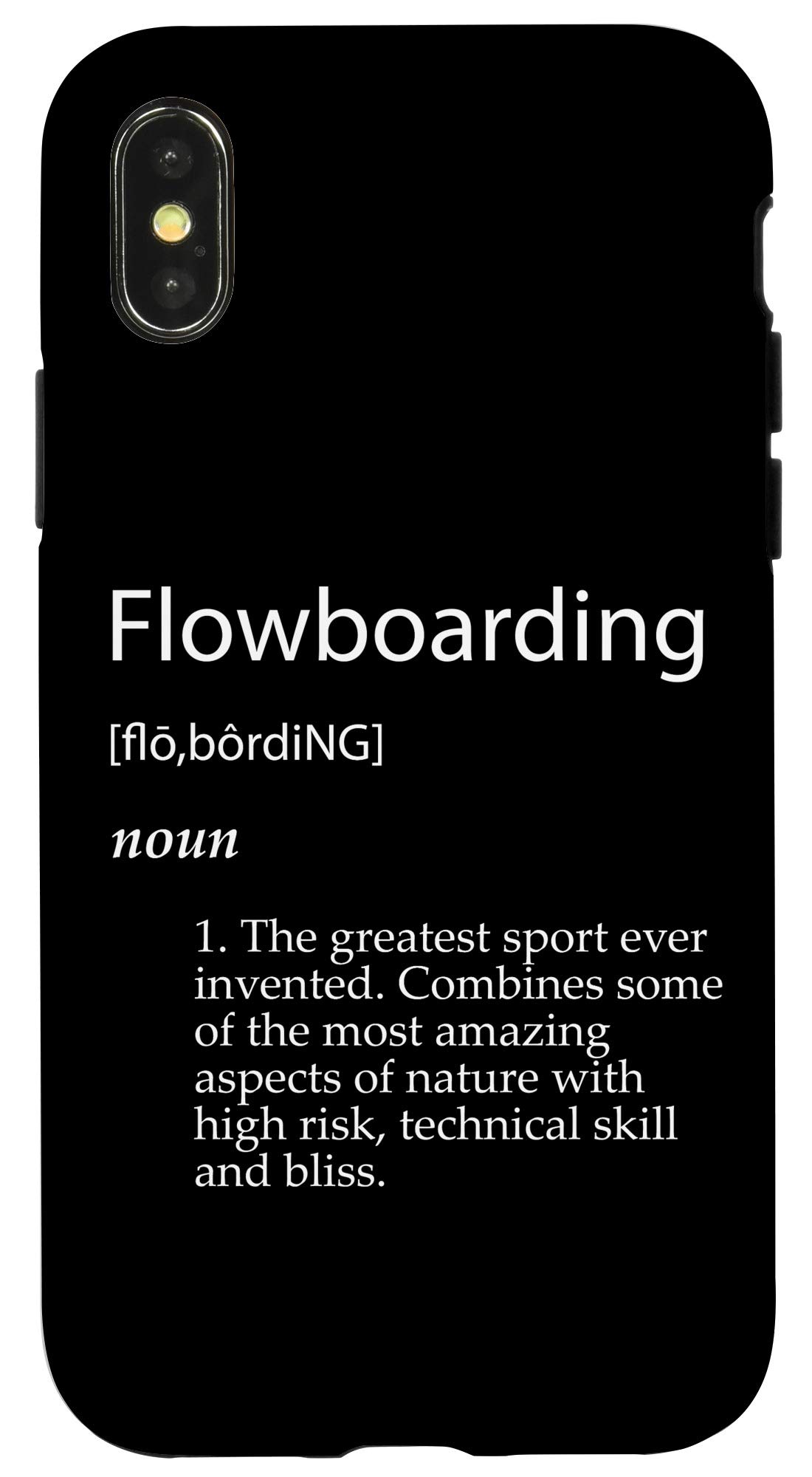 iPhone X/XS Flowboarding Definition Extreme Sports Flowboard Gear Case