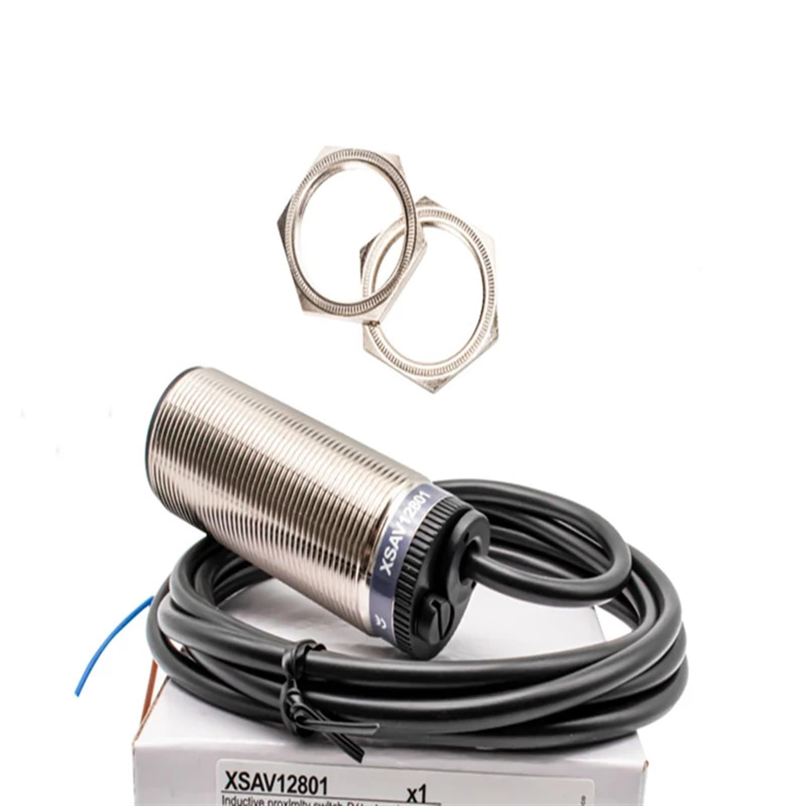 1 pz XSAV12801 interruttore di prossimità induttivo sensore di velocità rilevatore di rotazione del movimento 0-10mm DC/AC 24-240 V 2 fili 30mm
