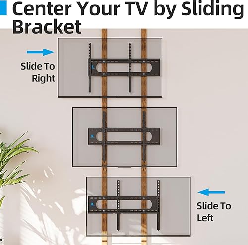 Miniatura 7 de Soporte de pared de TV resistente de 85, 86, 98, 100 pulgadas, para televisores grandes de 55 a 120 pulgadas de hasta 220 libras y Vesa de 35.433 x