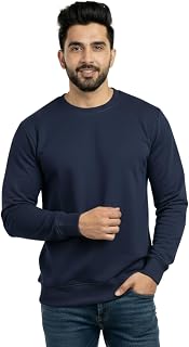 ESTIXX Premium Cotton Sweatshirt, 280-300 GSM Loop Knit Fleece, Bio-Washed, Anti-Pilling, Brushed Interior, Unisex Winter Price In India