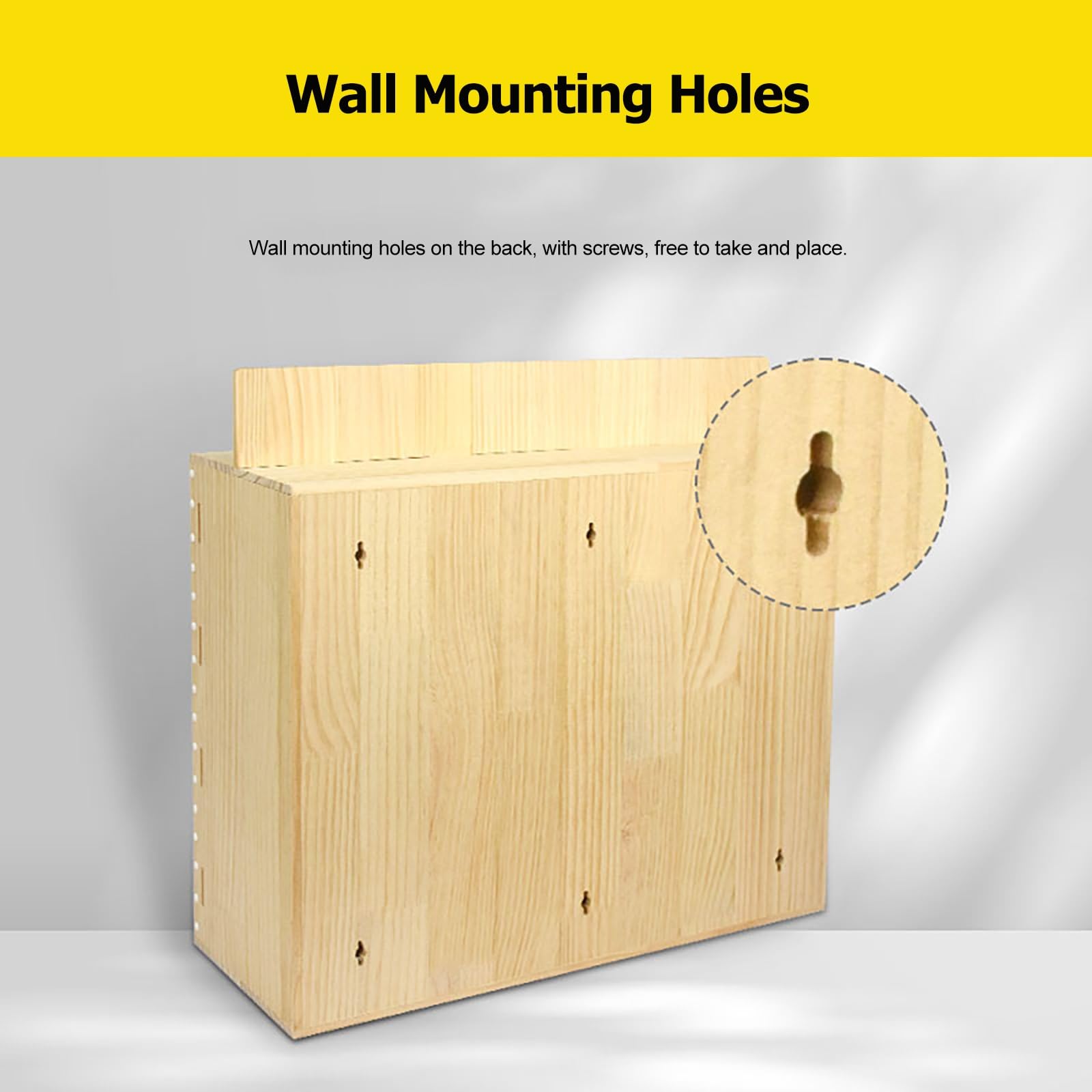 20Bay Armadietto in legno per cellulare con serratura e chiavi, porta in acrilico, per scuole, palestre, fabbriche, laboratori e sale esami, perfetto per la sicurezza dei dispositivi di dipendenti e