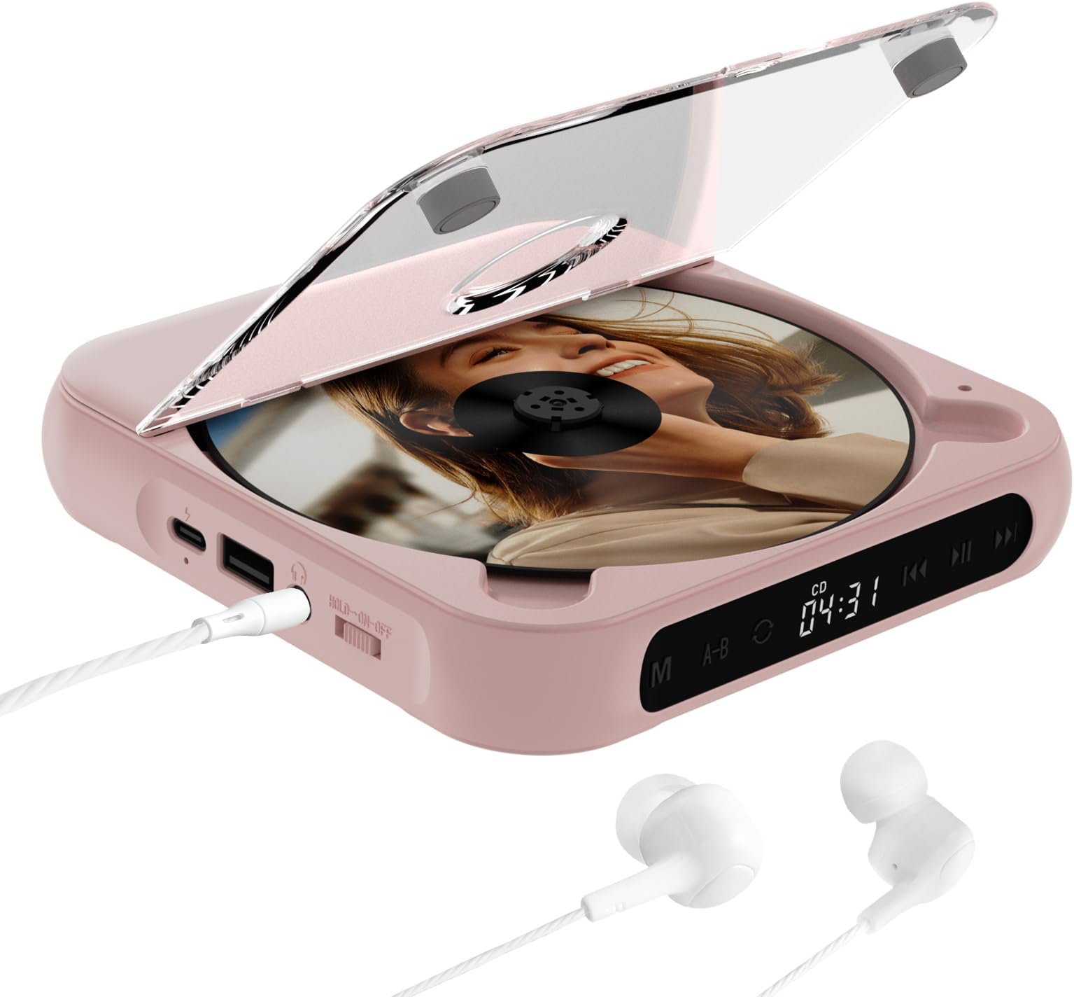 ZYOKATA Portable CD Player Personal CD Players with