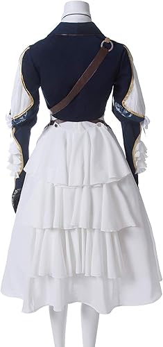 Miniatura 2 de Nuoqi Violet Evergarden - Disfraz de cosplay para mujer, uniforme de anime, traje azul oscuro, Azul oscuro, violeta
