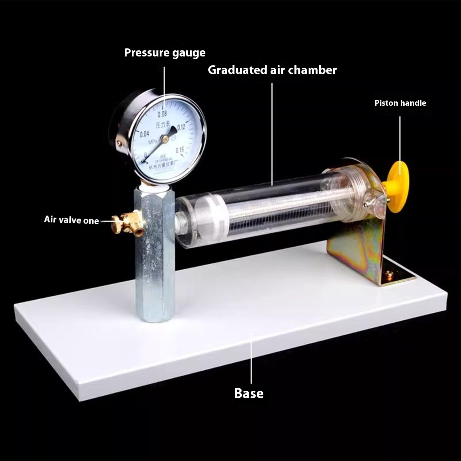 Dimostratore della legge Boyle Esperimento sui volumi e sulla pressione Modello didattico fisica Materiale scolastico Dimostratore della legge Boyle