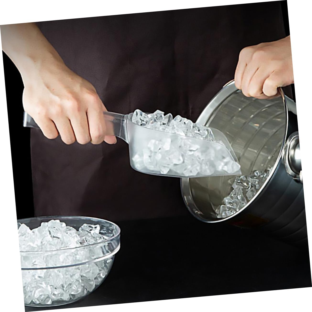 6pcs Ice Cube Scoop Popcorn Scooper for Freezer Bin Bar Ice Shovel French Fries Shovel Multi-use Food Scoops Kitchen Gadget