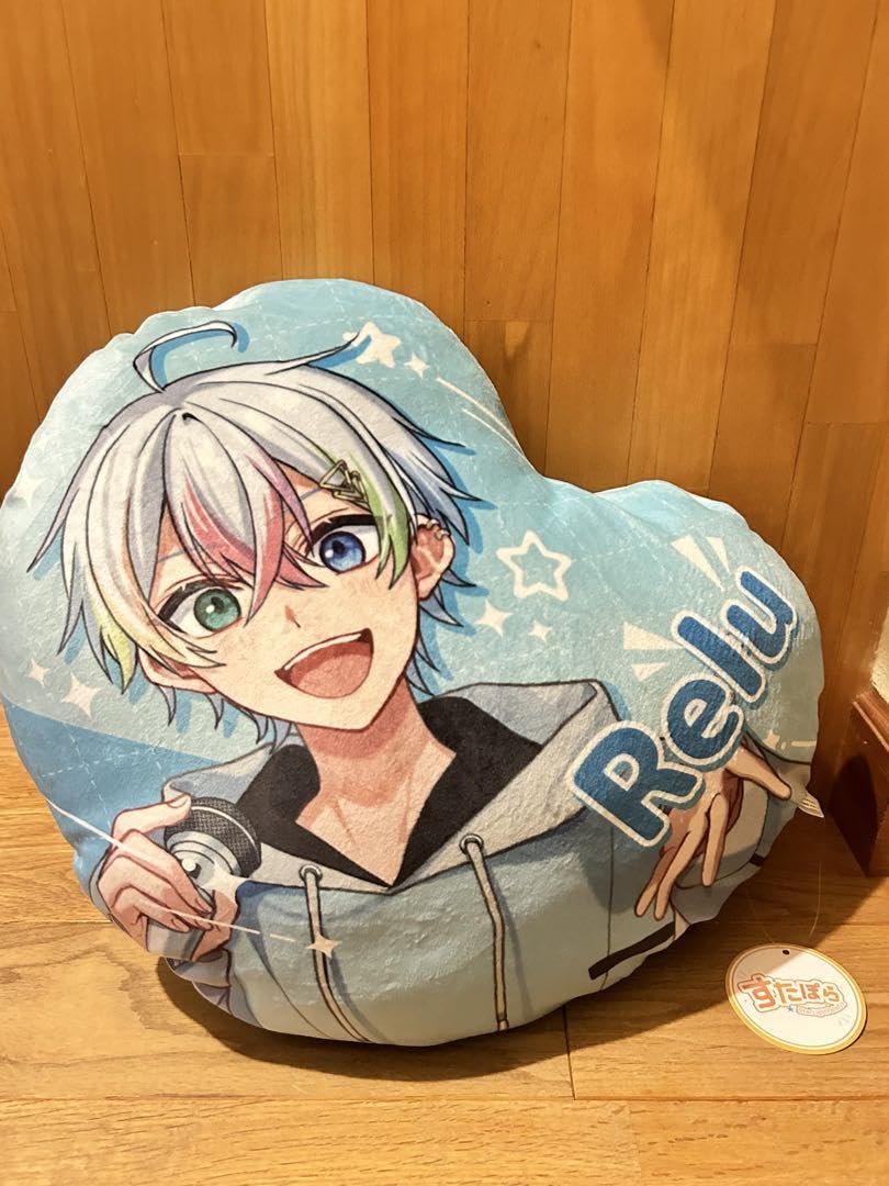 Amazon.co.jp: すたぽら ダイカットクッション Relu れる ラウンドワン