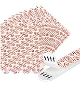 40 Sets Hook and Loop Tape Sticky White,4 in.x 1 in.Double-Sided Adhesive Strip,Heavy Duty
