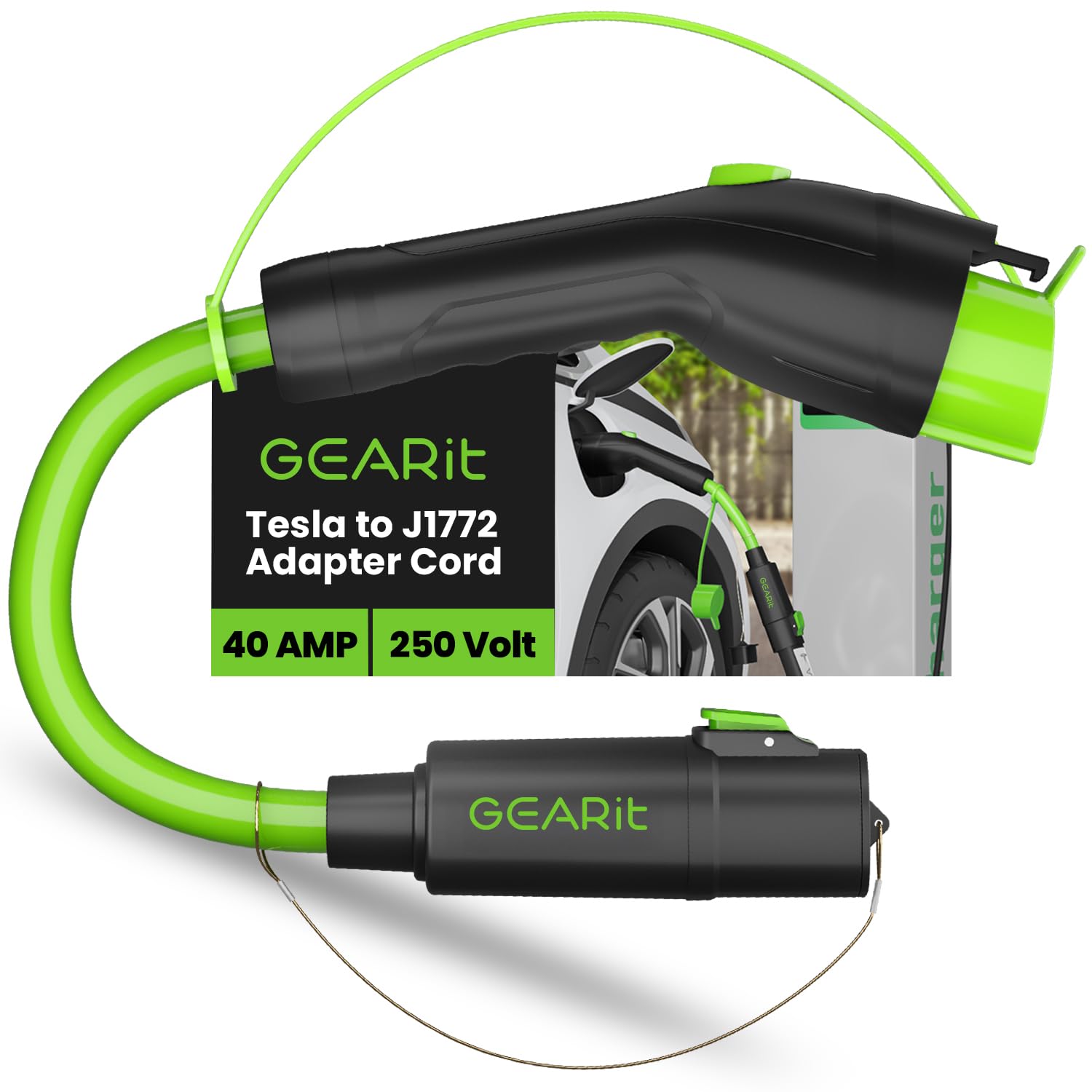 Amazon.com: GEARit Tesla to J1772 Adapter Cord for EV, Compatible
