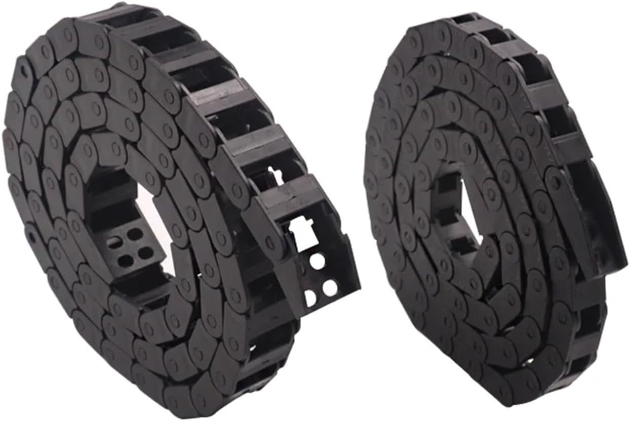 Transmission Chain of Power Transmission Chains 7 * 7 mm 0.3m Plastic Towline Drag Chain Length 300mm for CNC Router Machine Tools 7mm*7mm Transmission Chain of Power