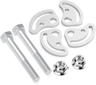 Camber Bolts Kit for Chevy Silverado GMC Sierra 1500 2500, Upper Control Arm Cam Bolts for Yukon Express 1500 2500 Hummer H2 H3, Alignment Camber Caster Adjusting Bolt ±1.5 Degree, 2PCS