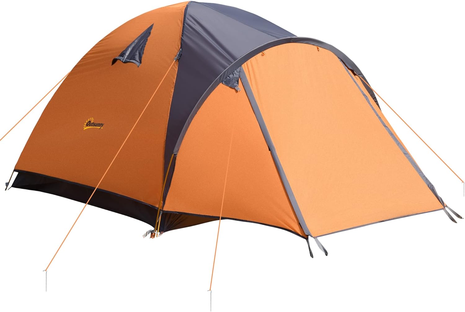 Outsunny Camping Tent in Orange