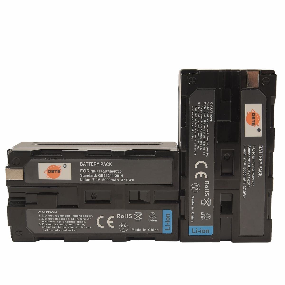 DSTE 2PCS NP-F750 Batterie and Caricabatterie Compatibile per Sony DCR-TRV820 CCD-SC55 DCR-TRV9 CCD-TR3 CCD-TRV82 DCR-TRV900