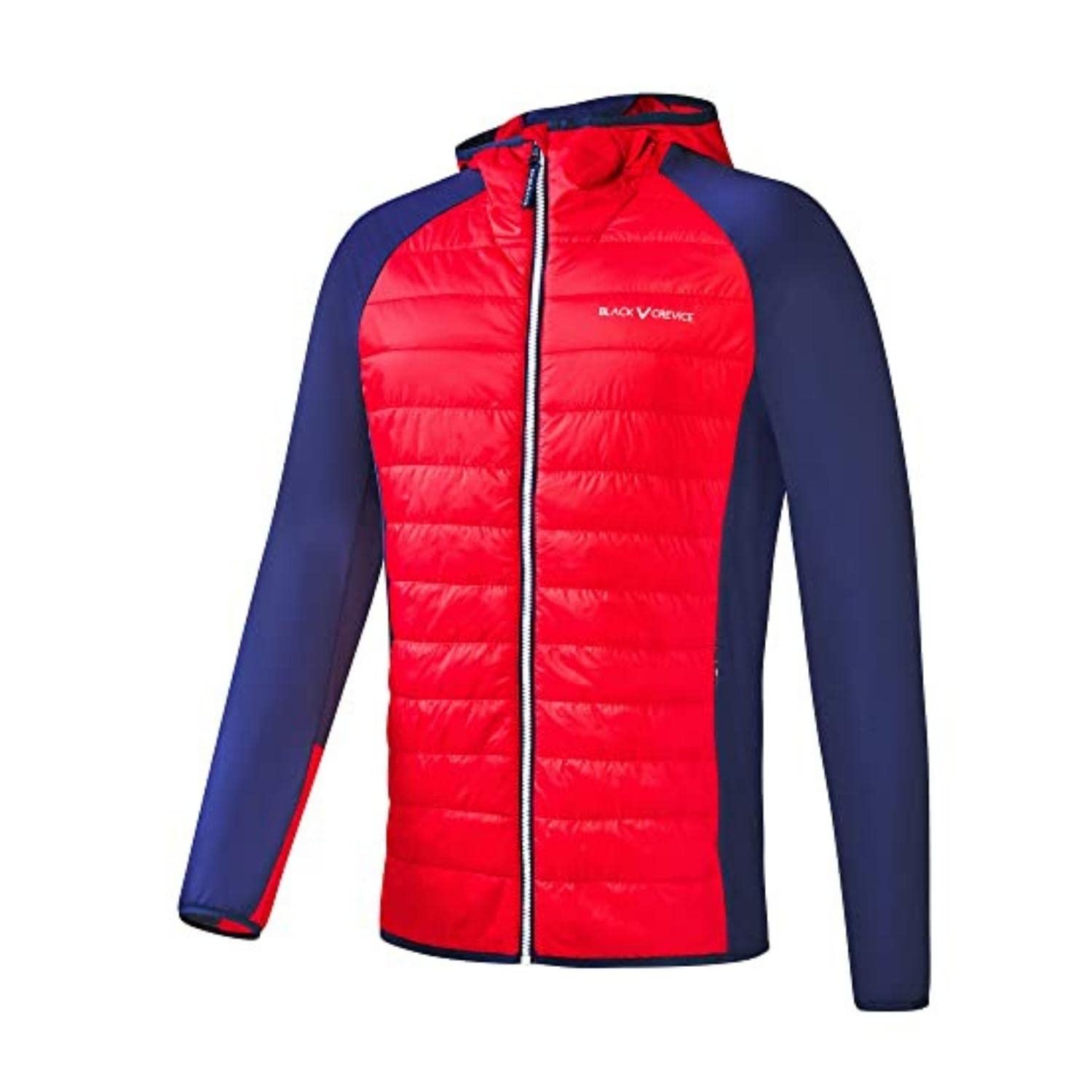 Black Crevice Herren Hybrid Jacke I Elastische Herren-Sportjacke aus 85% Nylon & 15% Spandex I Atmungsaktive Herren-Funktionsjacke I Isolierende Herren Hybridjacke I Herren-Tourenjacke