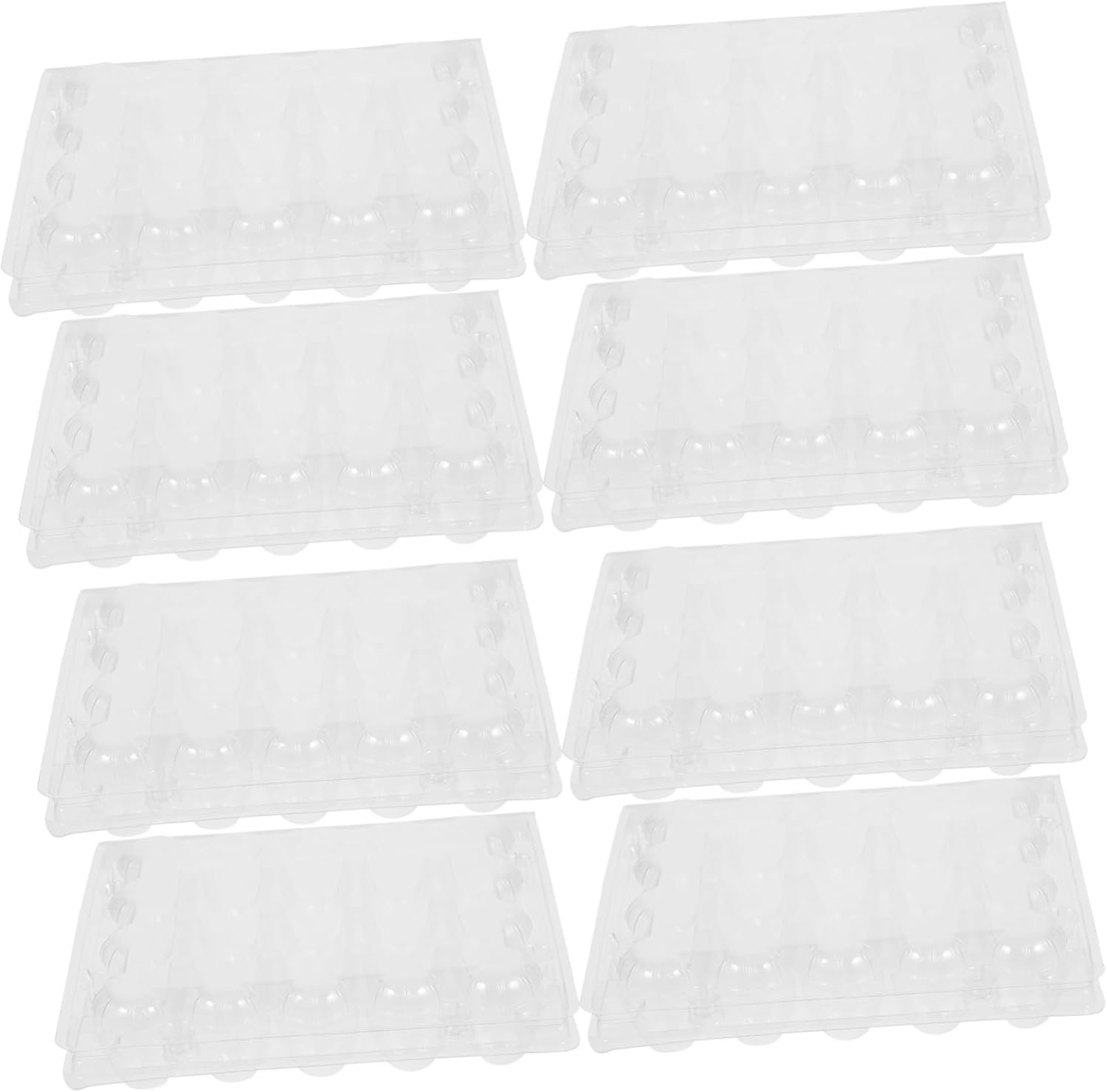 50pcs Quail Egg Storage Box Plastic Egg Tray for Refrigerator Tight Lock Design