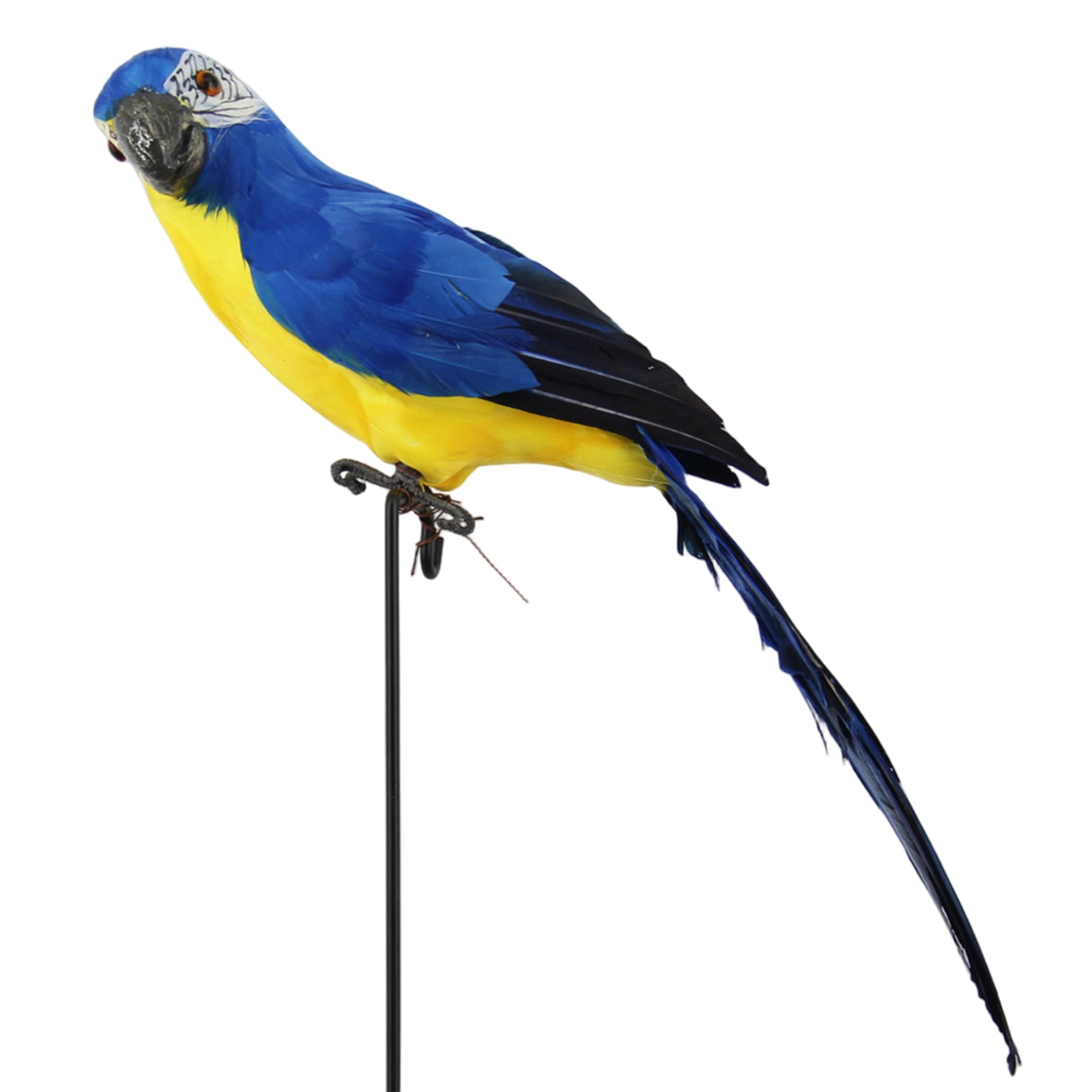 Neptuiby Parrot Decoration, Decorative Parrot Realistic Bird Decoration for Garden & Home, Blue, 18 Inch (45cm).
