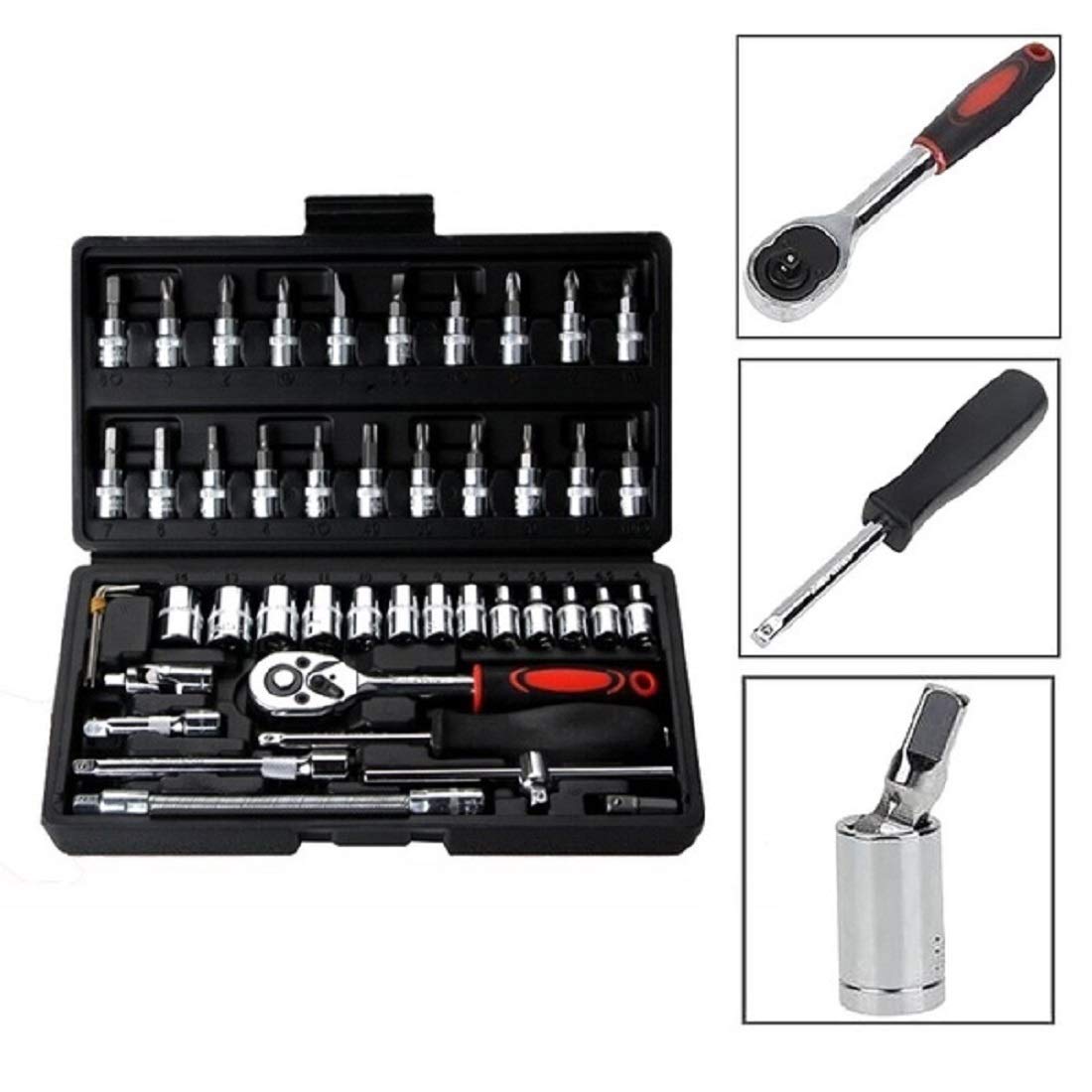 ORIGINAL MART 12-in-1 Household and Electrical Repair Full Tool Kit Set for Emergency Uses (Green) 4