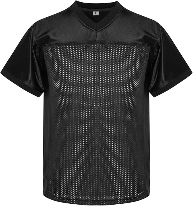 Youth Blank Football Jersey Athletic Football Practice Jersey Hip Hop Sports Shirt for Kids