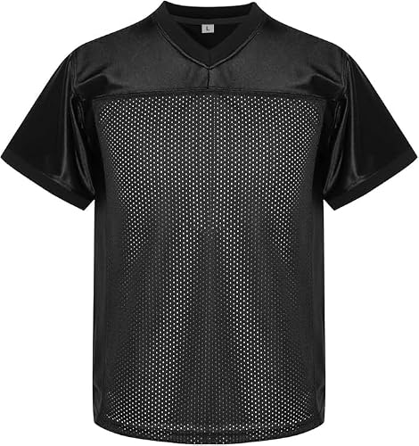 RE-HUO Youth Blank Football Jersey Athletic Football Practice Jersey Hip