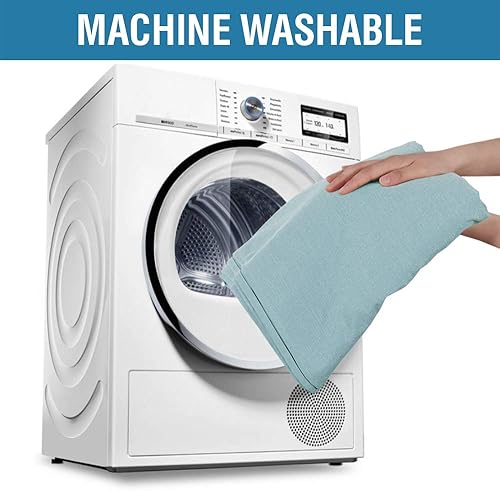 Miniatura 7 de H.VERSAILTEX Mantel redondo con textura de lino de 70 pulgadas, mantel sólido de alta calidad, a prueba de derrames, impermeable, para comedor y