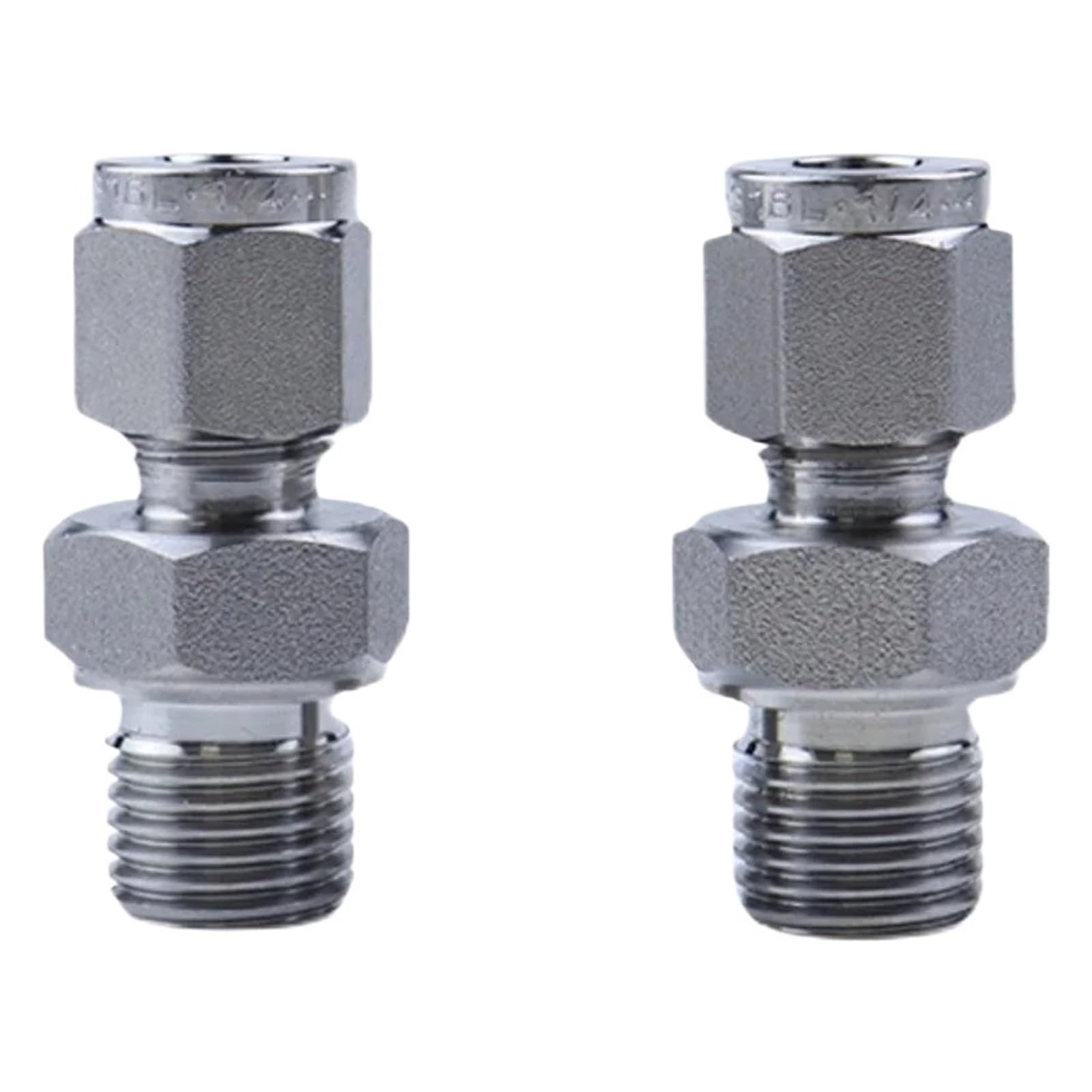 Raccord de tuyau en acier inoxydable 316L mâle M5 M10 M20 pour tube OD