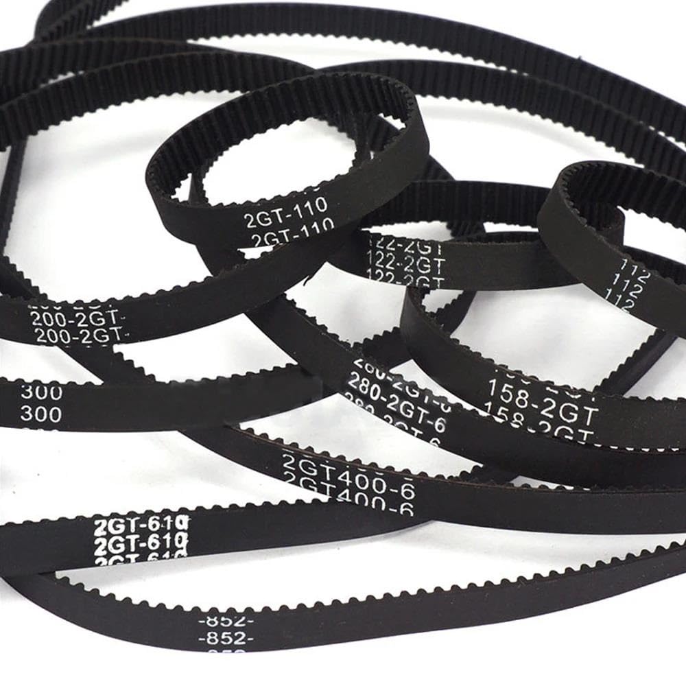 Correa Distribución Bucle Cerrado GT2 para Impresora 3D, Goma 2GT 6mm110 112 122 158 200 280 300 400 610 852 1220mm, Correas Síncronas Transmisión Correa(5pcs,Perimeter400)