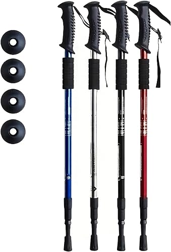 Mountain Trekking Poles -, Lightweight, Anti Shock, Adjustable Walking or Hiking Sticks for Men and Women