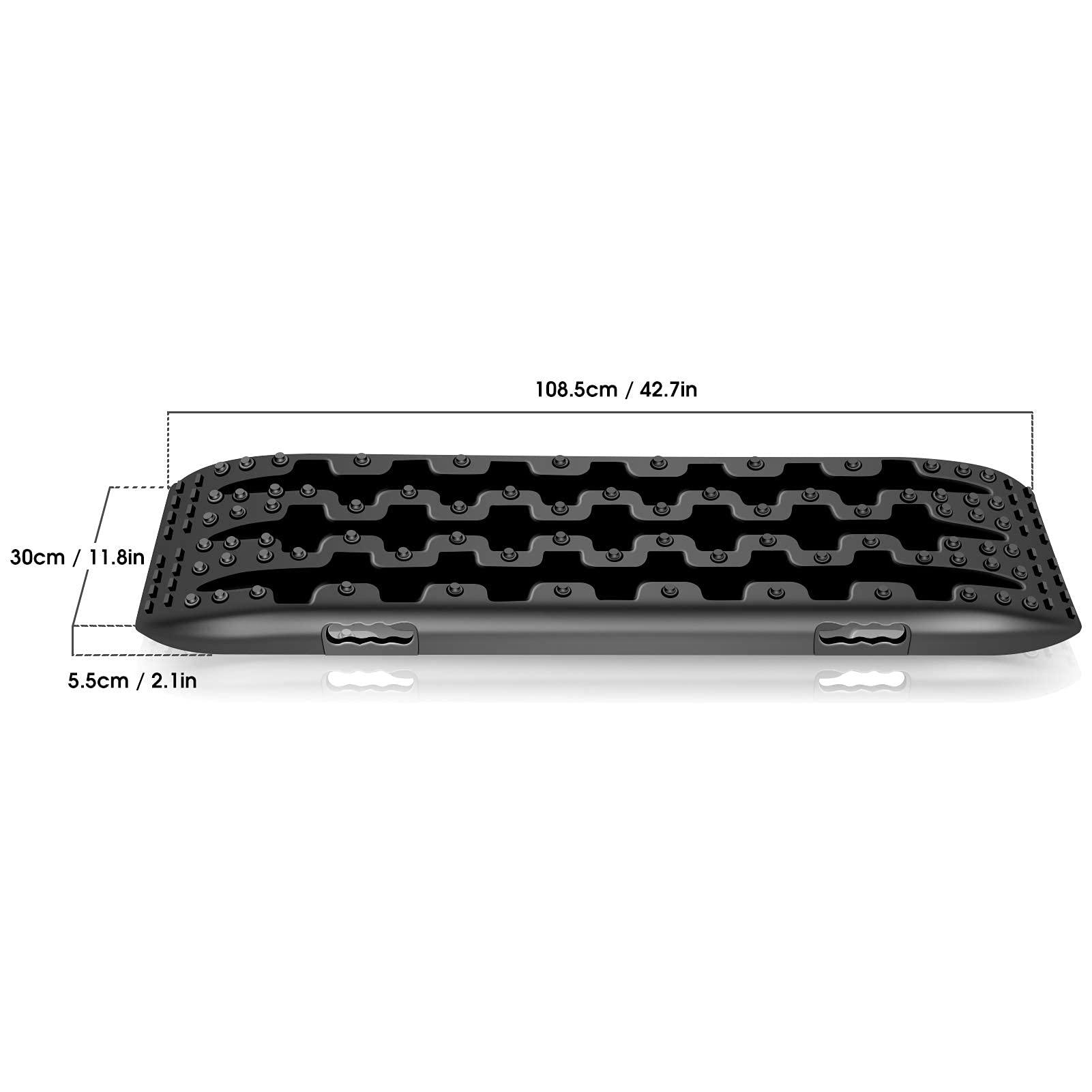 Ejoyous Recovery Board 2 Pezzi 4x4 Traction Piste Emergenza Tappetino Trazione per Pneumatici Sabbia Neve Fango