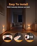 WILLED Motion Sensor Light Indoor, Rechargeable Motion Sensor Night Light, Mini Soft White Stair Lights, Wireless Night Lights with 3 Modes for Stairs, Hallway, Bathroom, Bedroom, Kitchen(4 Pack)
