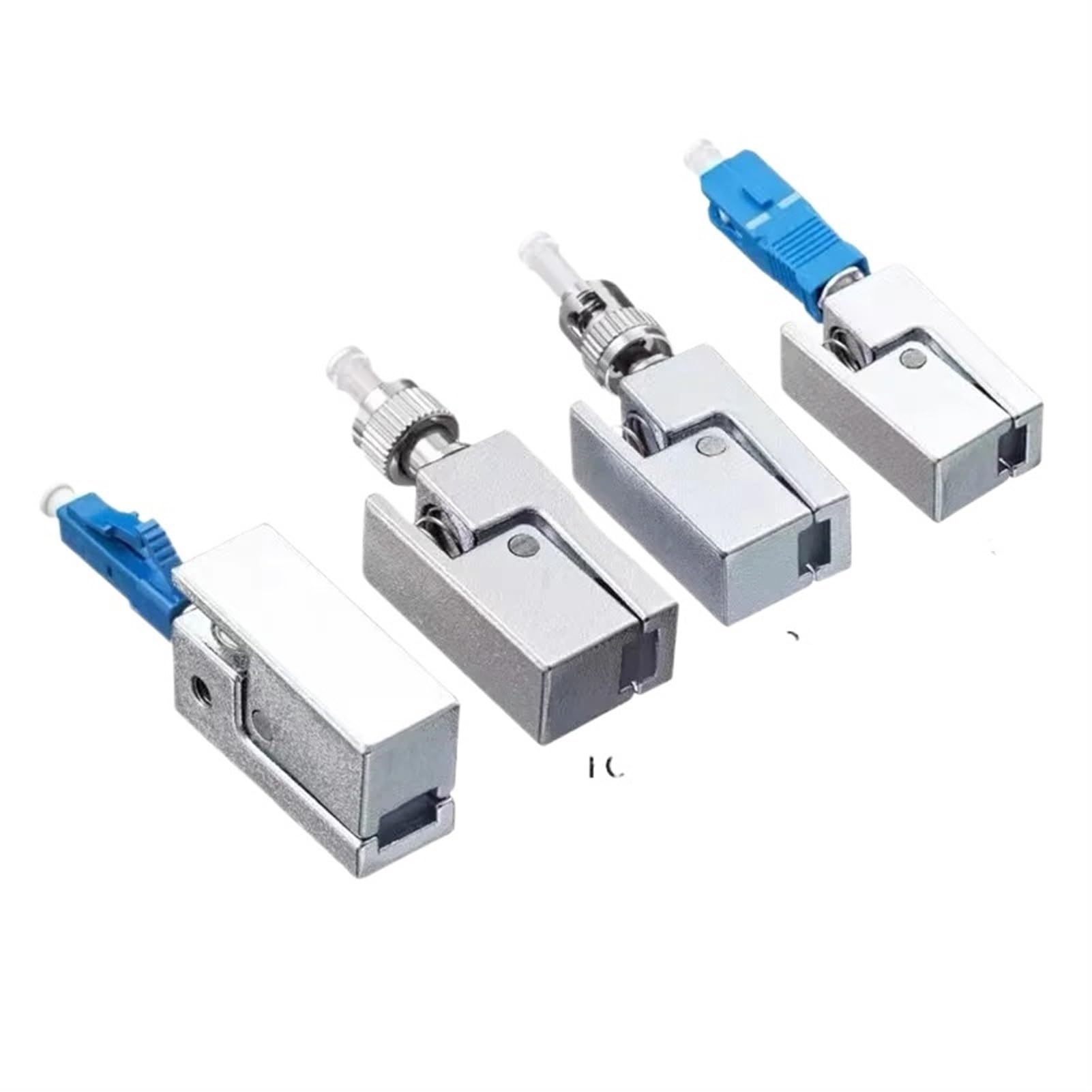 Coupleur de Fibre Optique Nu FC SC LC St UPC, Adaptateur de Bride OTDR, connecteur de Fibre de Mesure(Khaki)