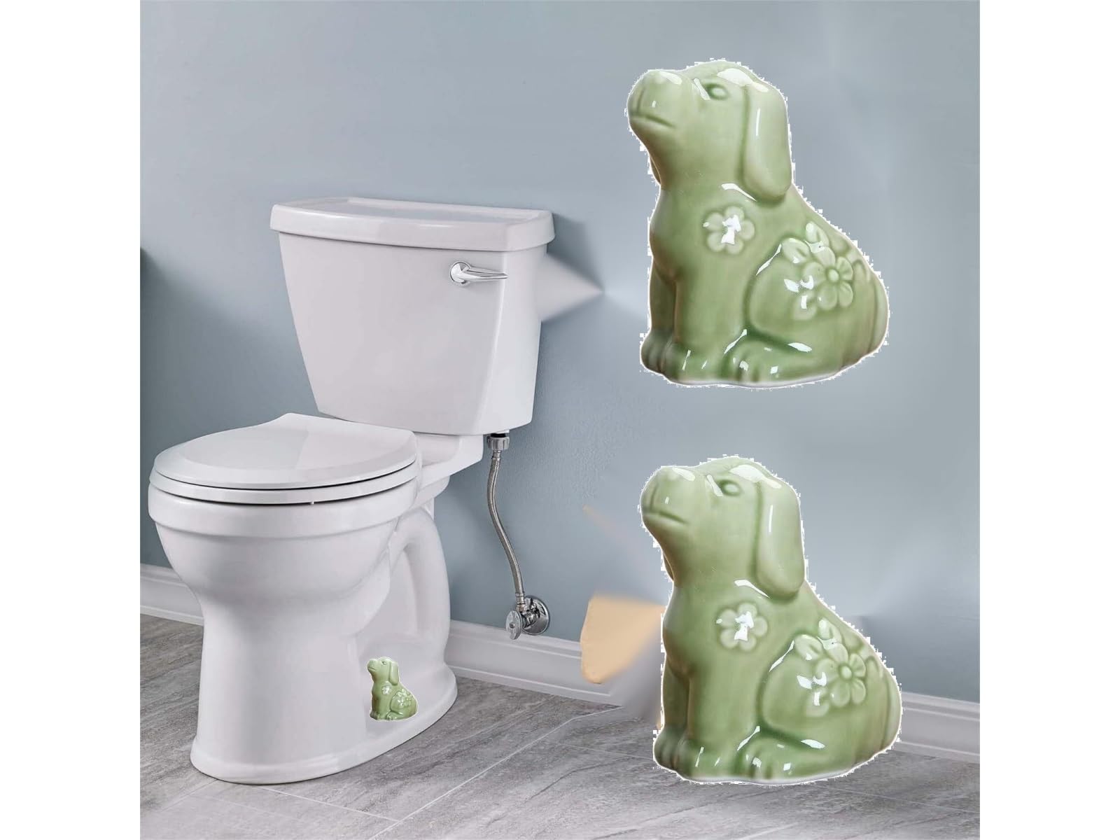 Fenteer 2-Pack Turtle Toilet Bolt Covers – Adorable Resin Sea Turtle Caps For Standard Toilet Bolts, Fun Bathroom Decor Accessory, Easy Installation