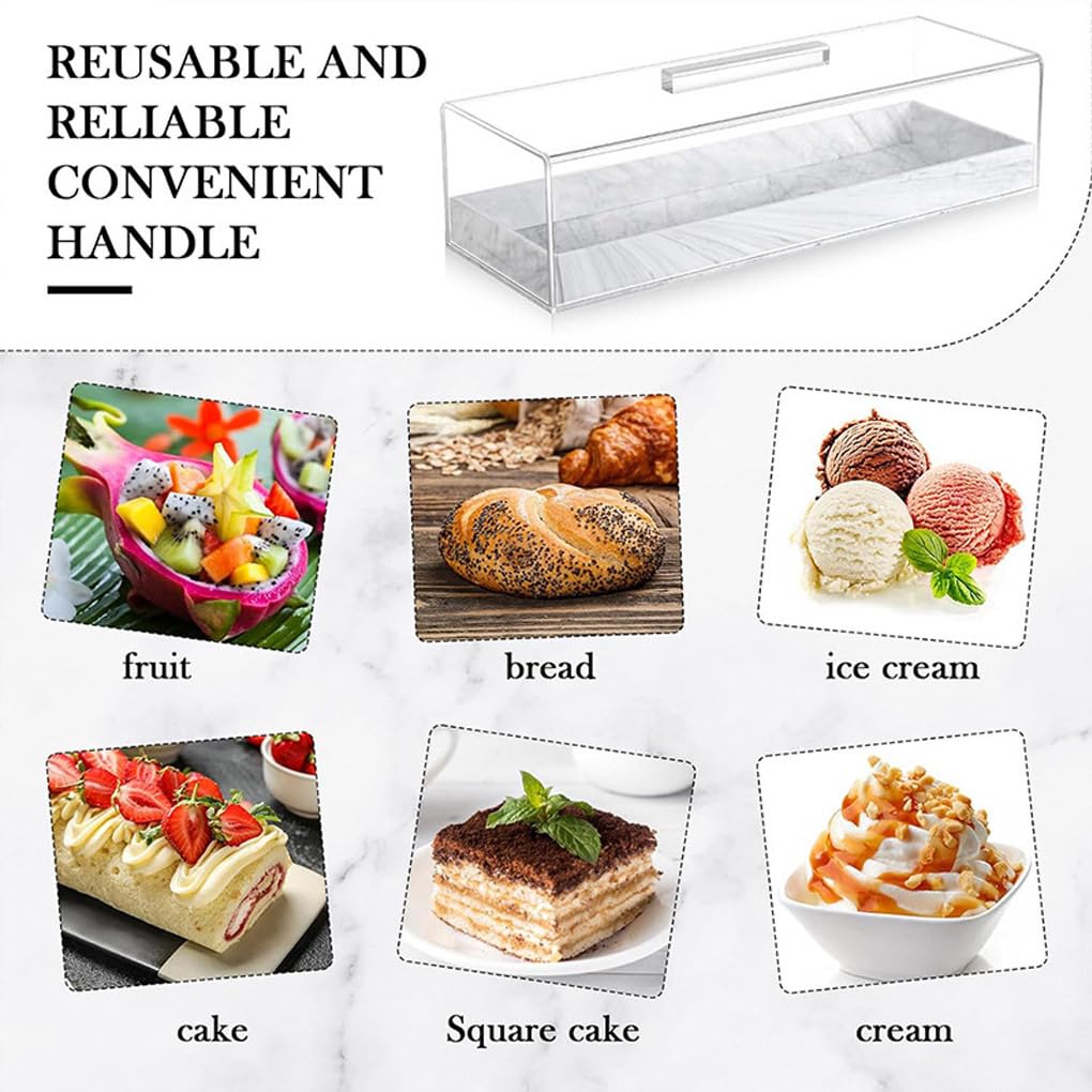 Espositore refrigerato per torte, in acrilico, per pasticceria, panetteria, espositore per alimenti, supporto per torte per dessert, espositore professionale per pasticceria, ideale per panetterie