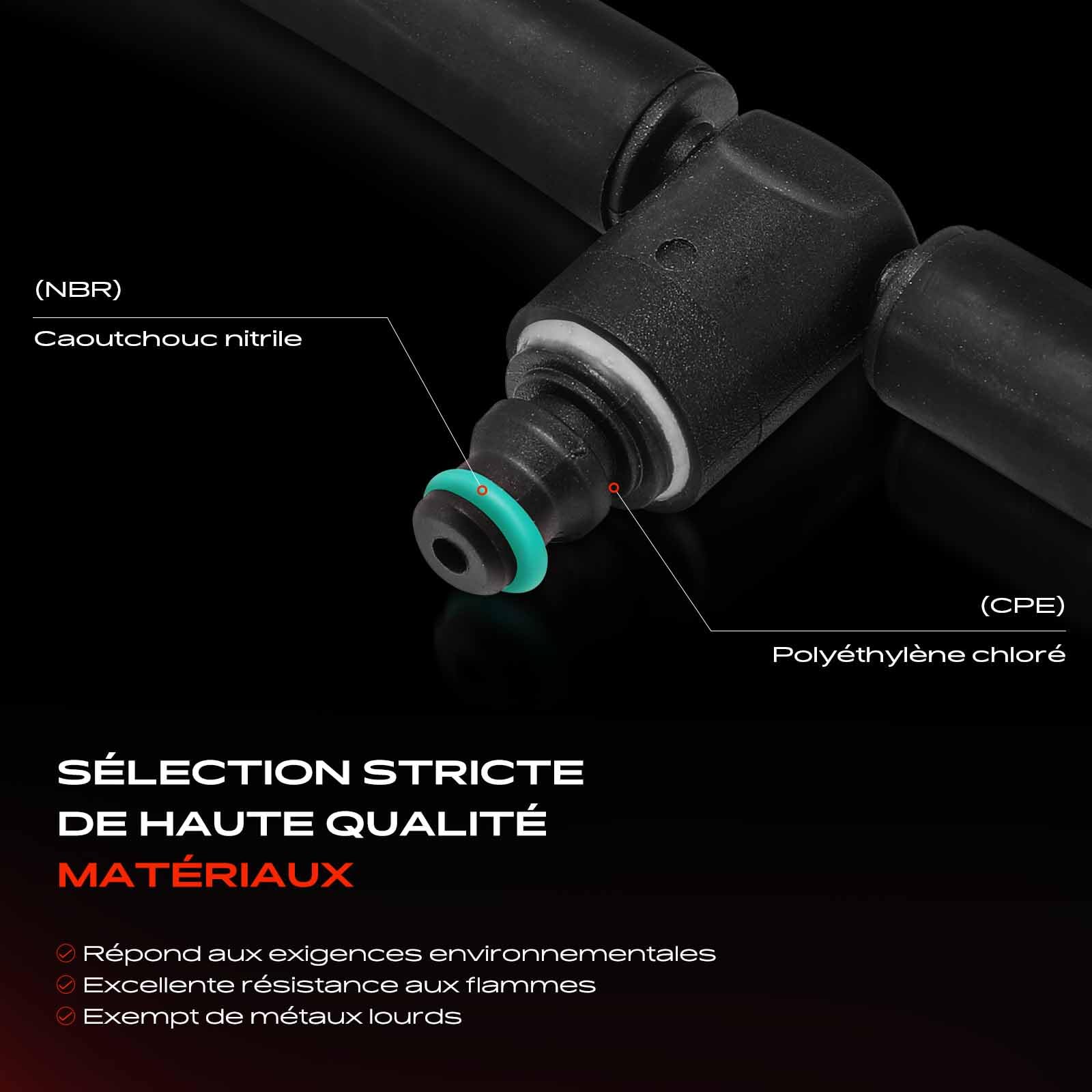 Frankberg Tuyau de retour pour fuite de carburant/biodiesel 6420700200 | Compatible avec: Bus Vito W639, Viano W639, CLS Shooting Brake X218, GLE W166, Classe C W204, Classe M W166, GLS X166
