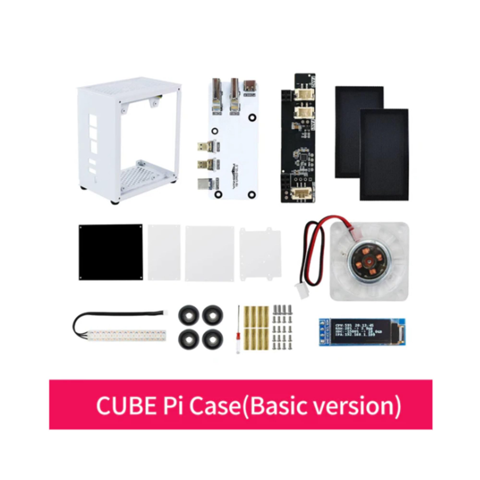 Cube Pi etui ochronne do Raspberry Pi 5, przezroczysta obudowa (wersja podstawowa)