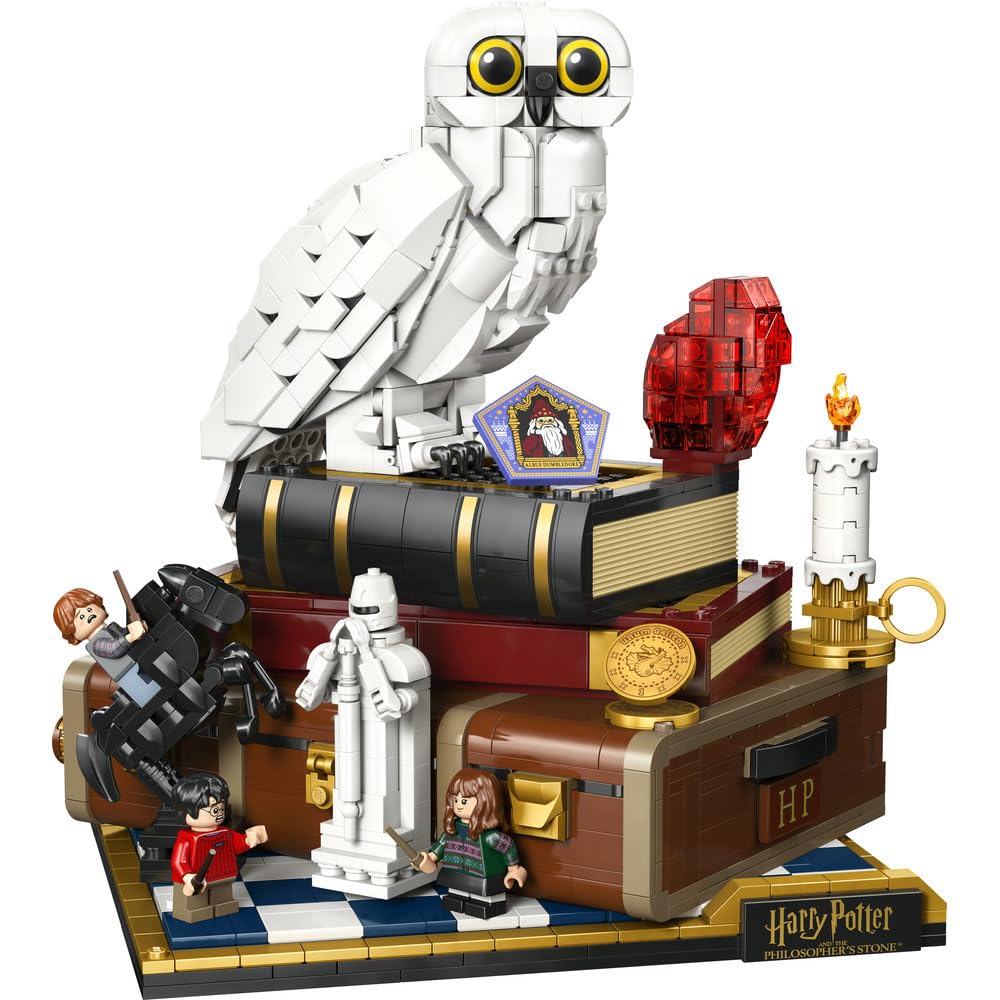 LEGO Harry Potter Kamień filozoficzny — edycja kolekcjonerska 76466 | edycja kolekcjonerska, zestaw dla dorosłych, prezent dla fana Harry’ego Pottera, z minifigurkami, 1571 elementów