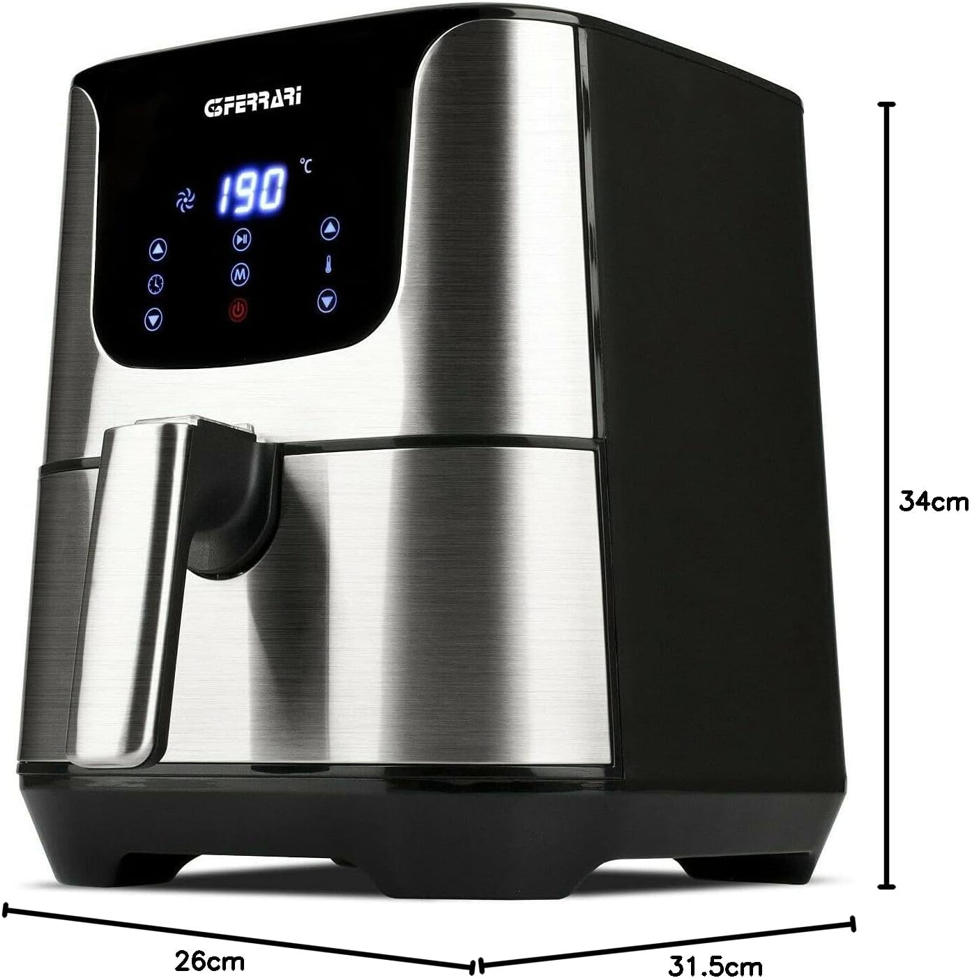 G3 Ferrari G10125 Friggisano, Friggitrice ad Aria, 3,5 Litri G3 Ferrari G10125 Friggisano, Friggitrice ad Aria, 3,5 Litri