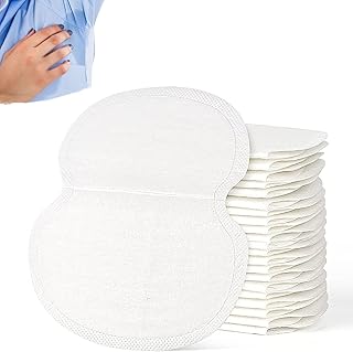 Almofadas absorventes do suor nas axilas descartáveis, algodão premium nas axilas Protetor de suor nas axilas Almofadas nas axilas para mulheres dos homens (40pcs)