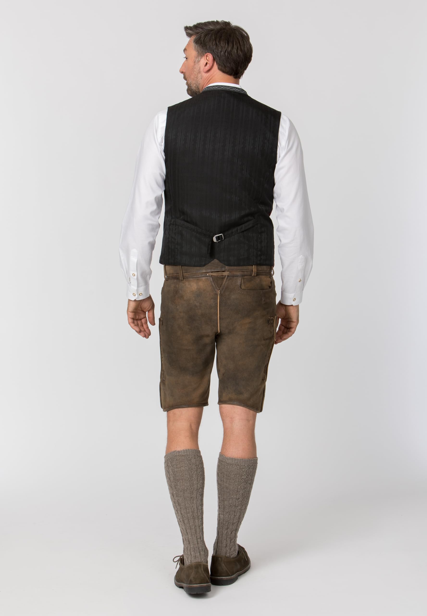 Stockerpoint Herren Trachtenweste Lorenzo I Größen 46-64 I Traditionelle & hochwertige Weste mit verstellbarem Riegel I Perfekt für Trachten & Festlichkeiten – Bild 3