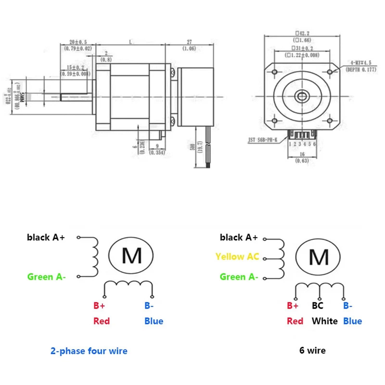 Schrittmotor closed loop stepper motor Driver Nema 17 0,55 N 0,7 N Schrittmotor mit Haltebremse, selbsthemmend beim Ausschalten, hohes Drehmoment, geräuscharm(0.7N with brake)