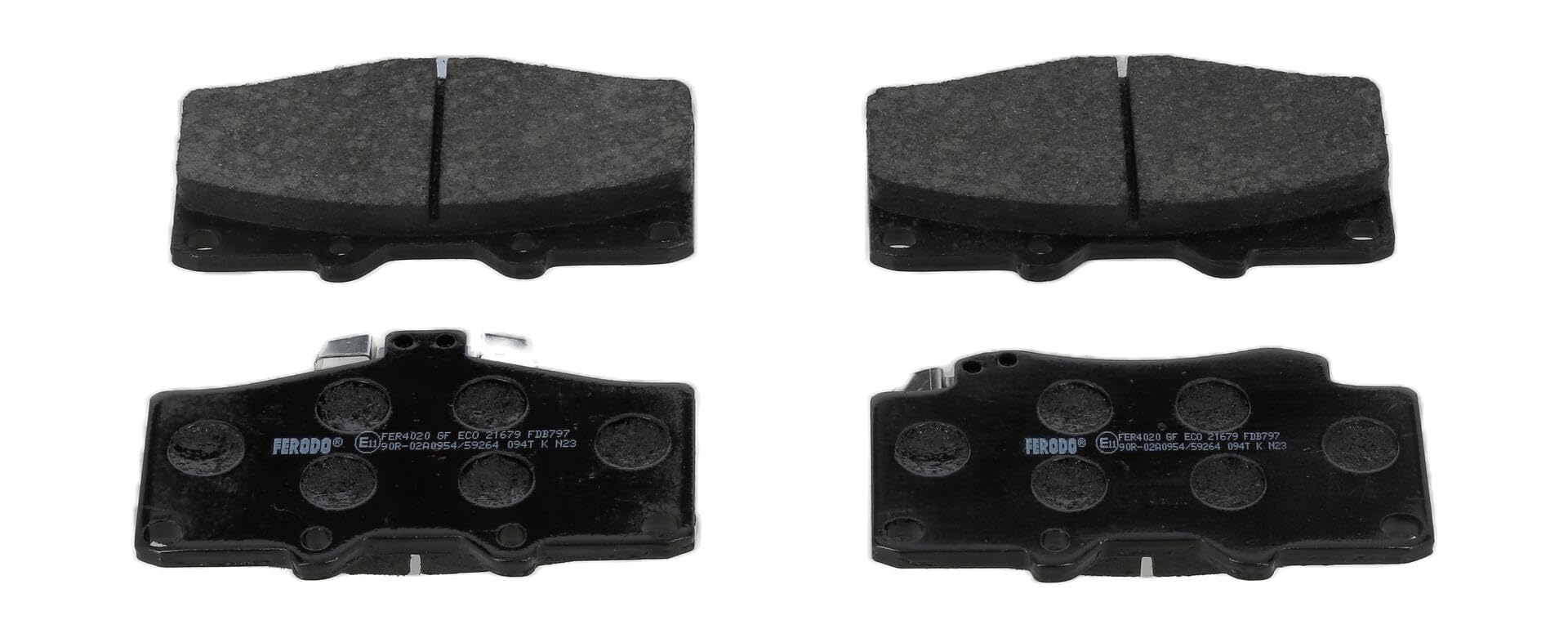 Ferodo FDB797 Brake Pad Set, disc brake - (set of 4)