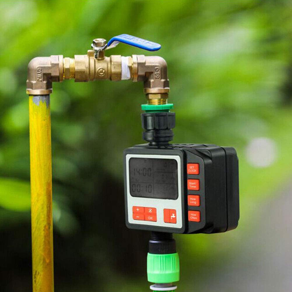 Temporizador de riego, Pantalla LCD Temporizador de riego Controlador de riego automático para jardinería doméstica, producción agrícola, jardinería y producción hortícola