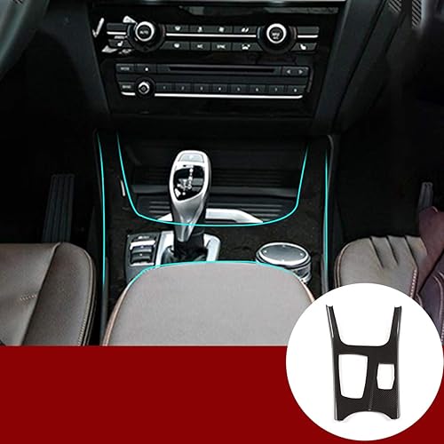 YIWANG Cubierta del panel de protección de la consola central del coche del ABS estilo de fibra de carbono para BMW X3 X4 F25 F26 2013-2017