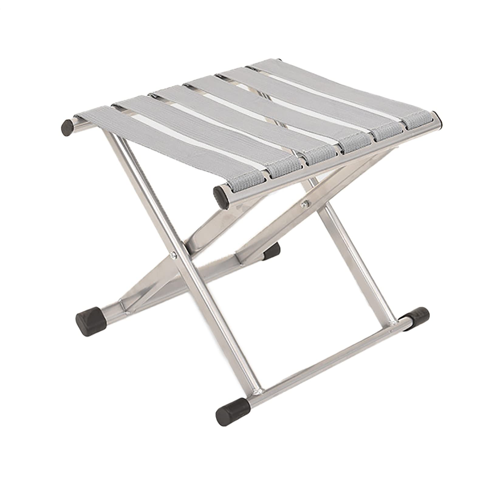 Chaise pliante de camping argentée taille L portable et légère pour vos sorties